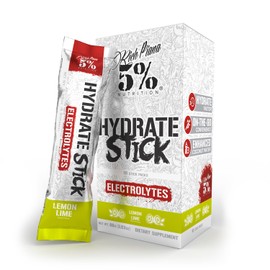 5% Nutrition 5% Nutrition Hydrate Stick Hydration Packets | Sport Electrolyte Powder Mix Packets with Coconut Water (Lemon Lime) (10 Count)