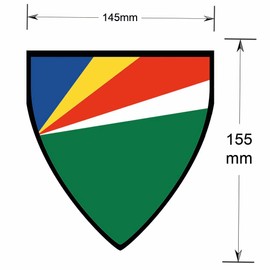 AK Giftshop Seychelles Pennant Flag Bunting Birthday Wedding Events Decorations - 12pcs / 2.5m Ribbon