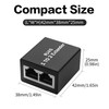 YACSEJAO 2 Pcs 1 to 2 Ethernet Splitter Adapter RJ45
