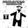 Doll Clothes for 13-18 Inch Baby Dolls, Sweet Outfits Jumpsuit