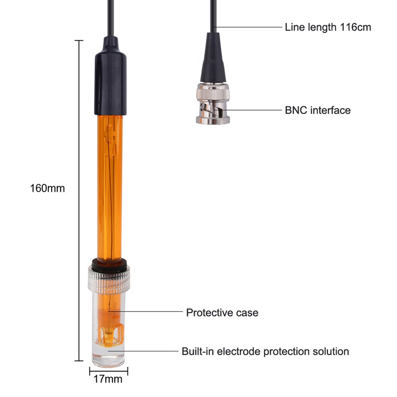 ORP Replacement Probe Aquarium Hydroponic Laboratory Electrode Oxidation-Reduction Potential Test