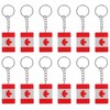 Beavorty 12piezas Llavero Canadiense Llavero Bandera De De De De