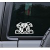 American Bulldog Peeking Vinyl Sticker - for Water Bottle Car