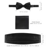 SUPVOX Mens Belt Mens Belt Mens Belt 3Pcs Cummerbund Bowtie