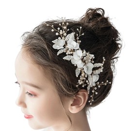 [MajuMaju] Hair Accessory Piano Recital Headdress Girls Children Handmade Handmade Arrangement Hair Ornament (E) (PHC19)