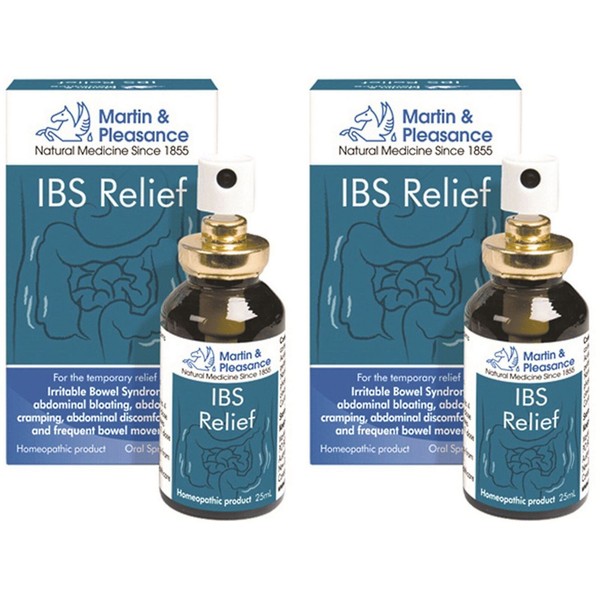 2 x 25ml MARTIN & PLEASANCE Complex IBS Irritable Bowel Syndrome Relief Spray