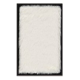 Moleskine - Faux Fur Notebook with Hard Cover and Elastic Closure, Extra Small, Cream White