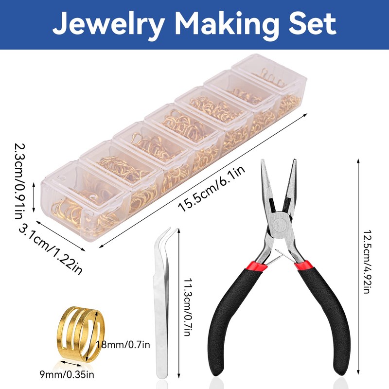 Open Jump Rings, funvce Jump Rings Jewellery Making Kits, Jewellery