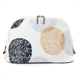 Round Pouch (Large) Botanical Vessel Scandinavian Style Cosmetic Pouch, Portable Cosmetic Pouch, Nylon W1002110