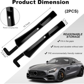 KVAEY 2 piezas de relleno de espacio para asiento de coche, organizador de asiento automotriz para rellenar el espacio entre el asiento y la consola, almacenamiento universal para asiento de coche