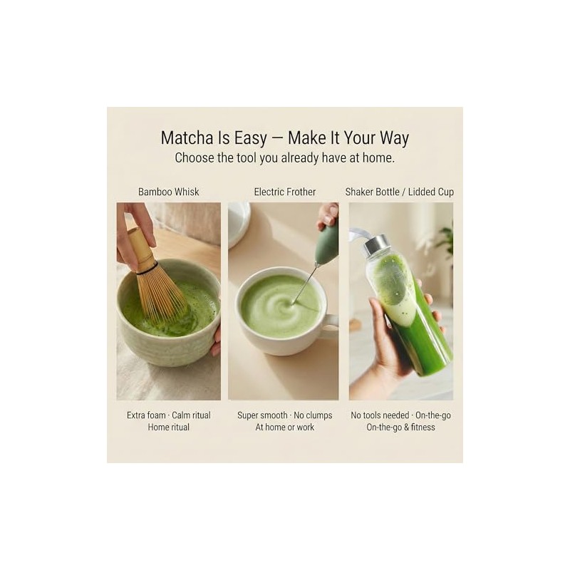 ViridWorks Organic Matcha Single Serve Sticks - 30 Pack