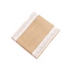 LABRIMP Lace Jute Table Cover Wedding Decor Party Tablecloth for