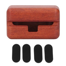 Wood Case for WF‑1000XM4 Earbuds Wooden Wireless Earbuds Protective Case Cover Shockproof Hand Polished