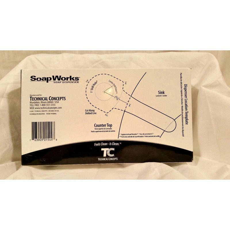 Technical Concepts SOAP WORKS soap dispenser CHROME. Brand New