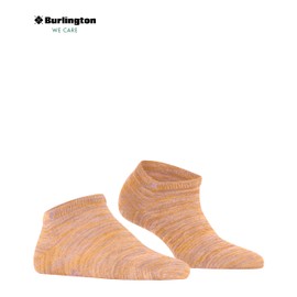 Burlington Women's Soho Vibes W Sn Cotton Low-Cut Plain 1 Pair Trainer Socks, Yellow Mustart 1318, 3.5-7