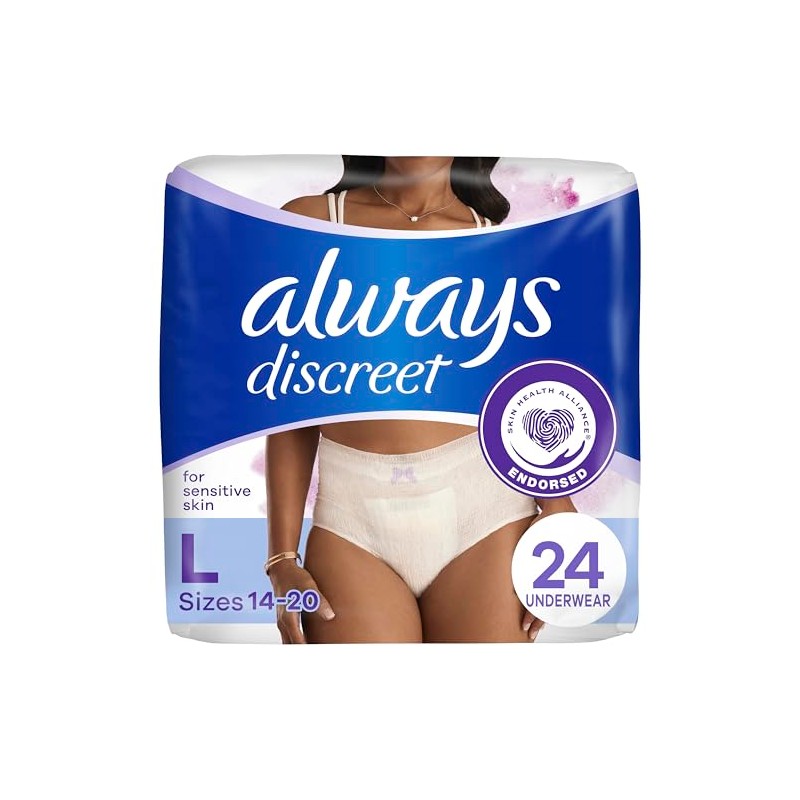 Always Discreta, ropa interior para incontinencia para mujer, máxima noche