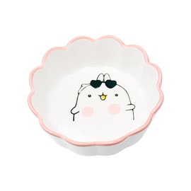 NatSumeBasics Ceramic Paper Clip Holder Cute PaperClip Dish Cup Holders Dispenser for Home Office Desk Organizer Accessories and Supplies (Rabbit)