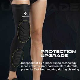 HOPEFORTH Knee Calf Padded 2 Pack Compression Leg Sleeve Shin Protective Support
