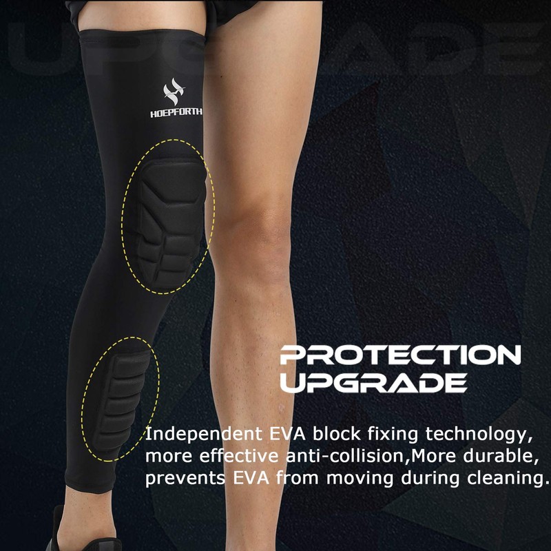 HOPEFORTH Knee Calf Padded 2 Pack Compression Leg Sleeve Shin