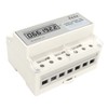 Electric 3 Phase 4 Wire Energy Meter Guide Rail LCD