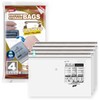 TAILI-LONG SIDE ZIP 4 Pack Vacuum Storage Bags, Vacuum Seal