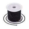 Cheriswelry 5m Black Stainless Steel Textured Cable Chains 3x2mm Unwelded