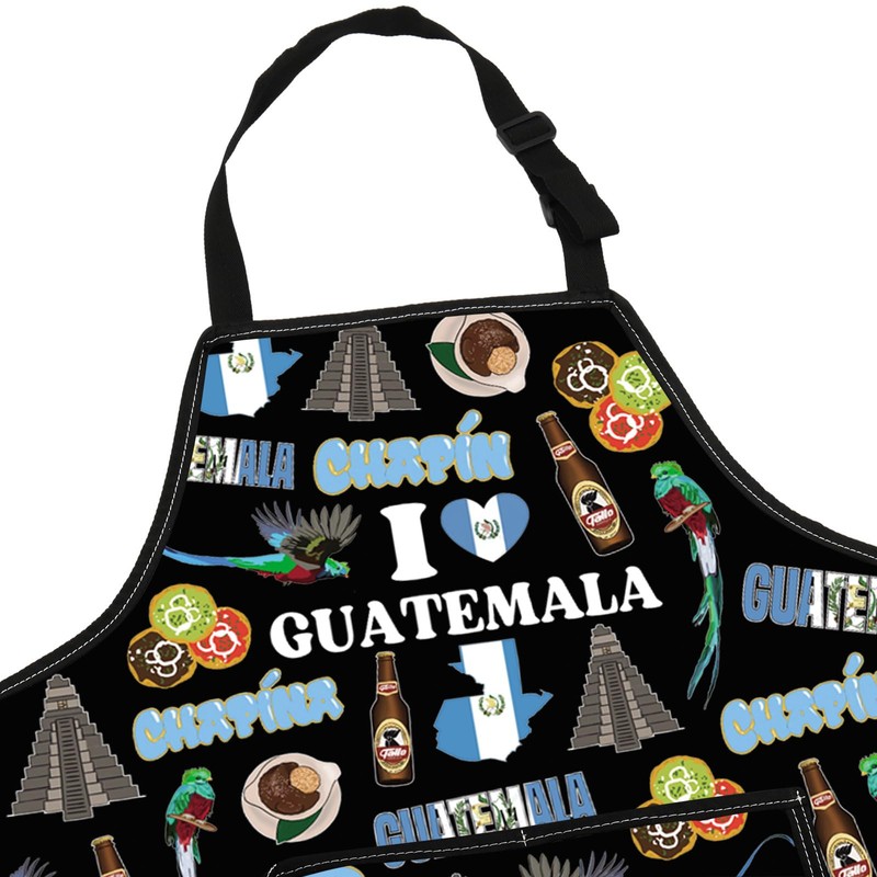 G2TUP Guatemala Aprons With Pockets Guatemalan Souvenir Apron Guatemalan Kitchen