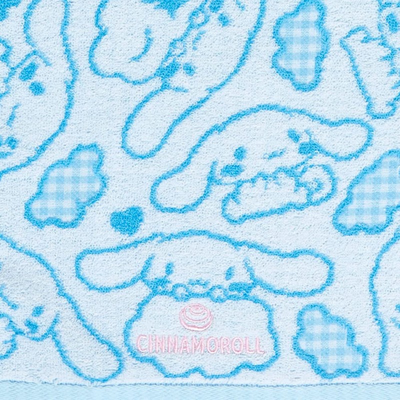 Sanrio 801127 Cinnamoroll Face Towel, Antibacterial, Odor-Resistant, Silver