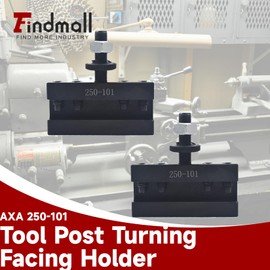 findmall AXA 2Pcs #1 Quick Change 250-101 Tool Post Turning Facing Holder Fit for Use with AXA Tool Post 250-100 250-111