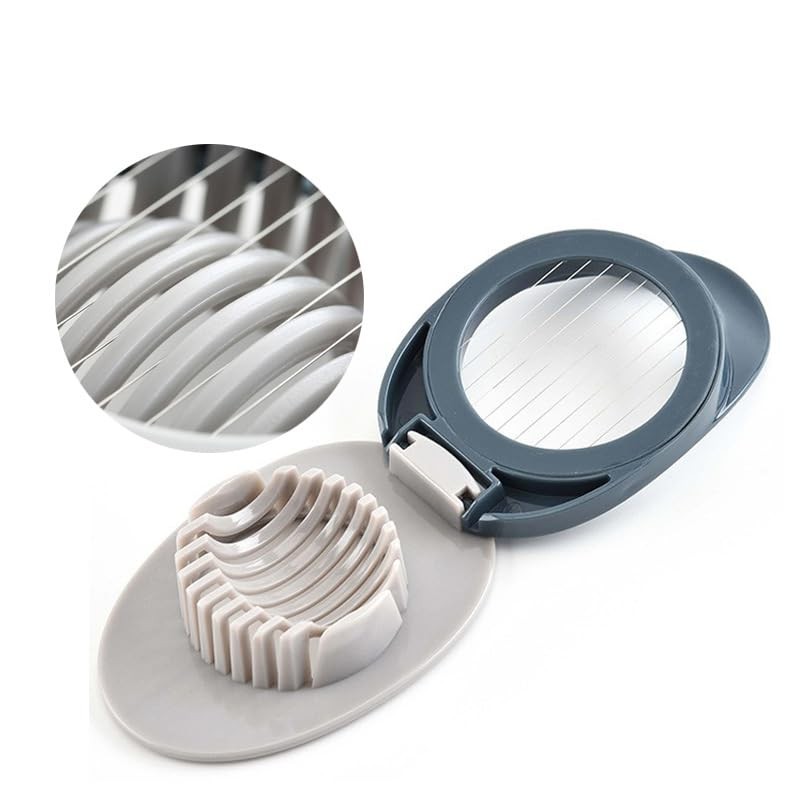 Boiled Egg Cutter, Egg Cutter, Egg Slicer, Stainless Steel, 2-in-1