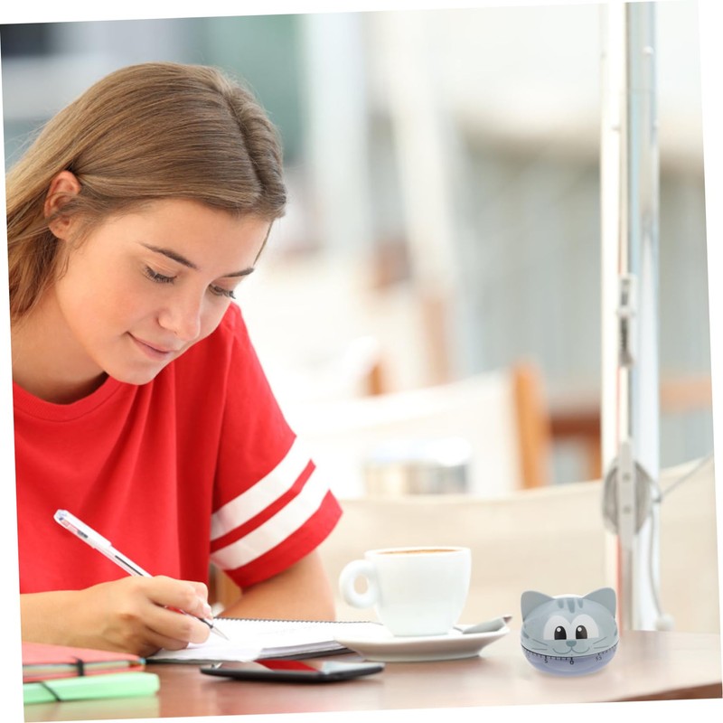 ABOOFAN 1Pc Cartoon Cat Kitchen Countdown Timer Creative Reminder for