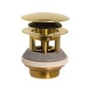 Westbrass Tip-Toe Integrated Overflow Bath Drain, Polished Brass, D98R-01
