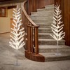Lightshare 6FT Feather Lighted Tree Set of 2, 244L Warm