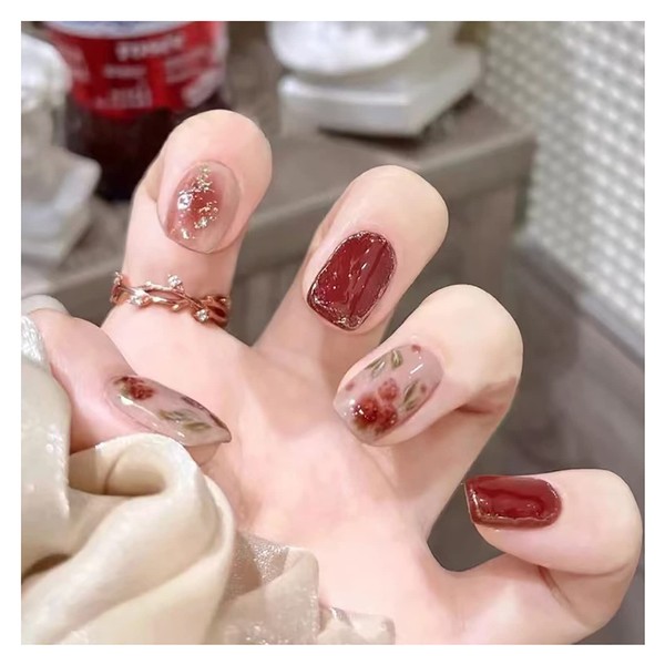 Lwenjing R654 Nail Tips, False Nails, 3D Nail Tips, Handmade