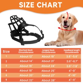 Dog Muzzle, Basket Muzzle Anti Biting Chewing, Sturdy Lightweight Muzzle Allows Panting Drinking, Cage Muzzle for Small Medium Large Dogs, Suitable for Grooming Trimming Training (Size 3)