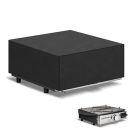 VANSHEIM Cover for Table Grill Cover Gas Grill Cover Weatherproof, UV Resistant, Cover for Plancha Pizza Oven Cover Grill Trolley Small Grill Cover Small 65 x 60 x 25 cm