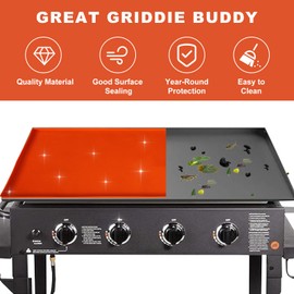 Silicone Griddle Mat Cover for Blackstone 22'', Heavy Duty Food Grade Silicone Mat, All Season Protect Grill from Rust & Dust, Blackstone Griddle Accessories 22/28/36 Inch