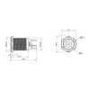 Metzler - Push button 19mm - LED spot lighting red