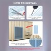 Dog Door Replacement Flaps, Safe Plastic Vinyl Strip for DIY