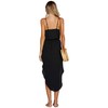 NERLEROLIAN Women's Adjustable Strappy Split Summer Beach Casual Midi Dress
