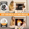 CADARA Magnetic Fireplace Draft Cover, Fireplace Blocker Blanket Stops Heat