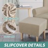 YEMYHOM Ottoman Cover Latest Jacquard Design High Stretch Folding Storage