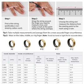 YULUCKGO Smart Ring Fitness Tracker Ring for Women Men,Health Heart Rate Ring with Activity Tracker, Sleep Monitor and Oximeter, No Subscription Fee, Home Care, Remote Photography, IP73 Waterproof