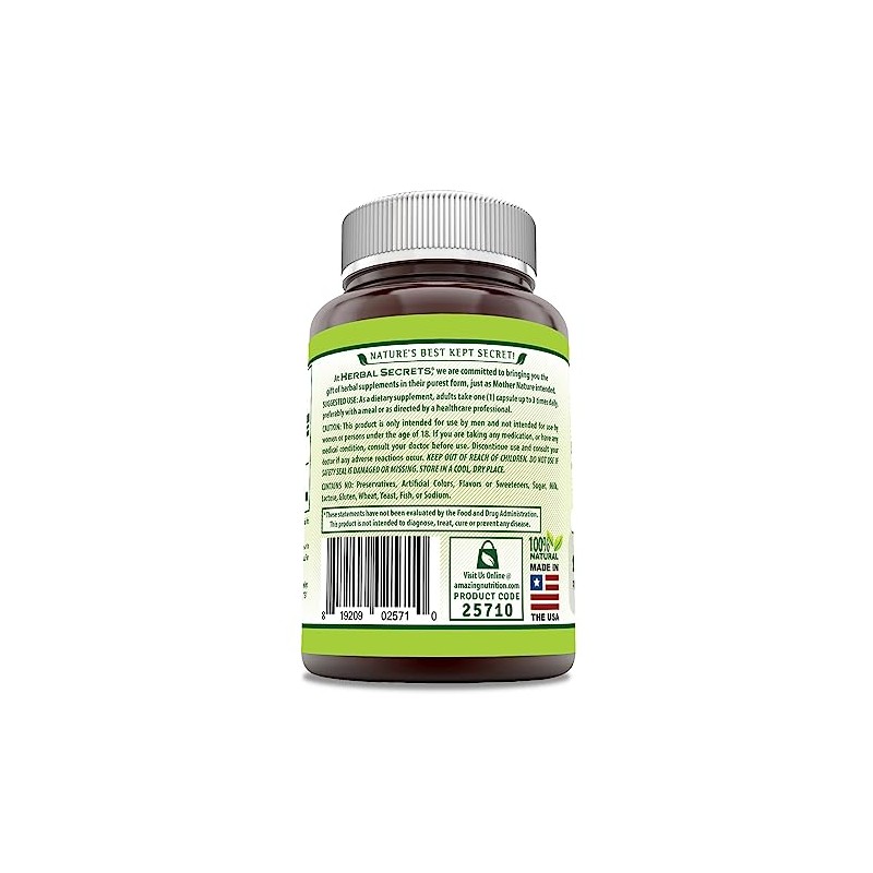 Herbal Secrets Saw Palmetto Complex Supplement | 1200 Mg |