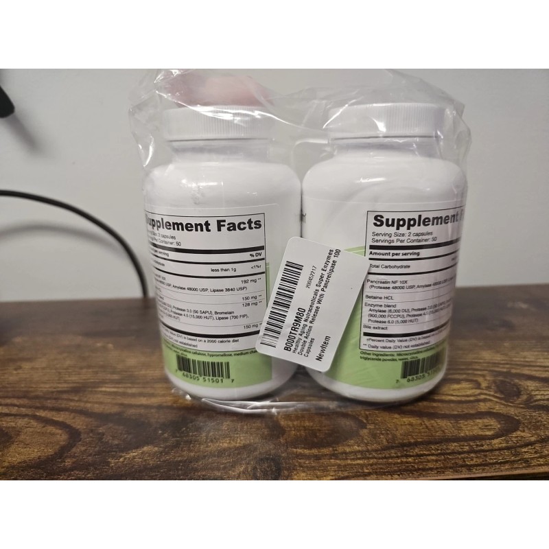 NaturalSlim Helpzymes 2-Pack Digestive Formula Capsules EX10/25