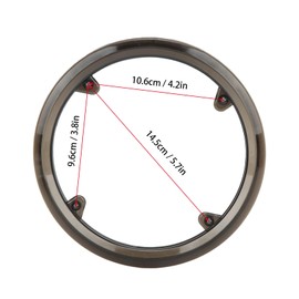 Chain Guard, Black Bike Sprocket Ive Cover with 4 Holes Plastic Bike Chainwheel Ive Guard Cover