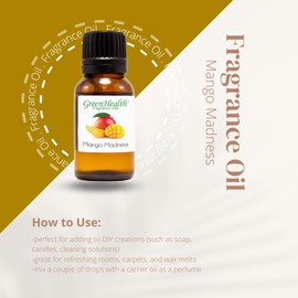 1 fl oz Mango Madness Fragrance Oil (Glass Bottle w/Euro Dropper) - GreenHealth