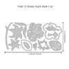 GLOBLELAND Cutting Dies Flowers Metal Cutting Stencils Lily and Hibiscus