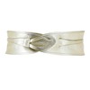FASHIONGEN - Woman Italian leather Obi belt, CASSIANE - Golden,