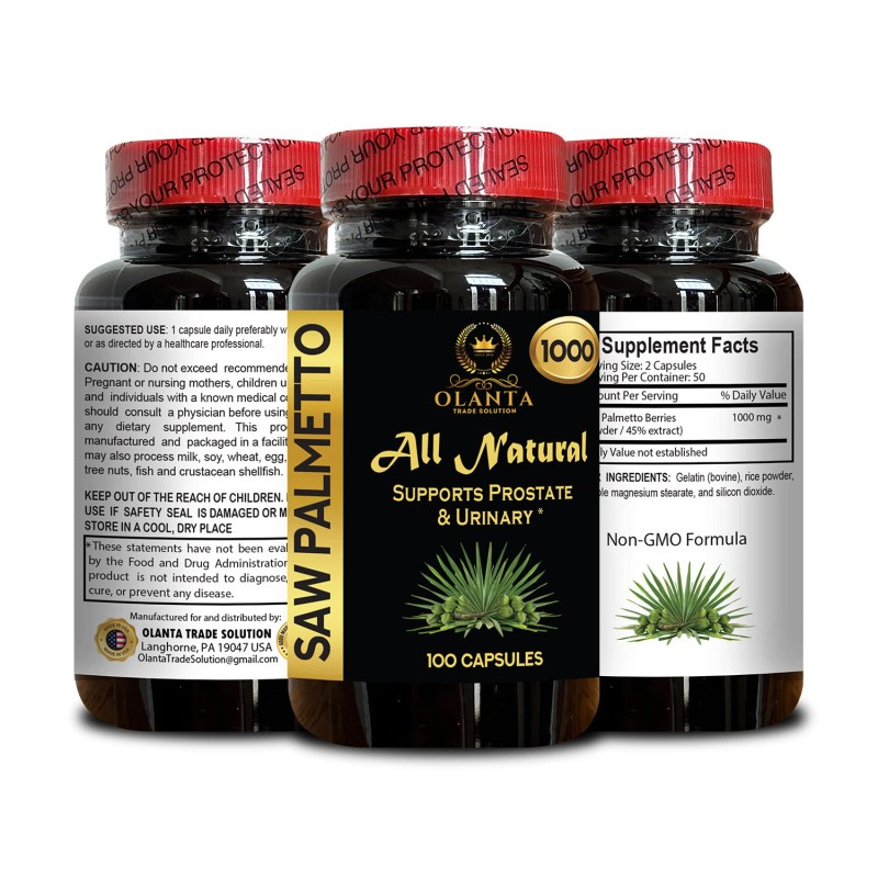 OLANTA TRADE SOLUTION Saw Palmetto Extract 1000mg - Supporting Prostate
